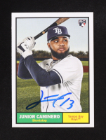 Junior Caminero Signed 2024 Topps Archives #33 RC (JSA) at PristineAuction.com