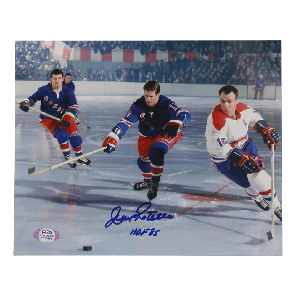 Jean Ratelle Signed Rangers 8x10 Photo Inscribed "HOF 85" (PSA) at PristineAuction.com