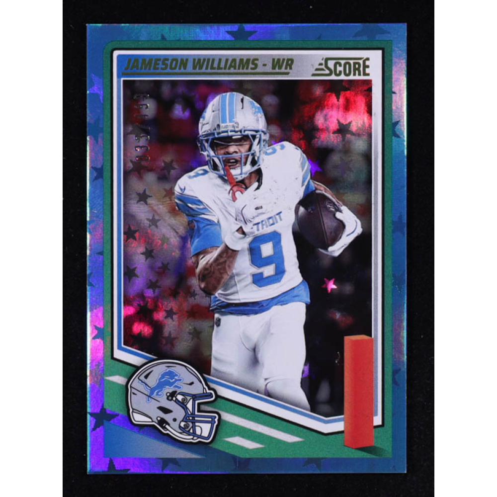 Jameson Williams 2025 Score Stars #134 #033/499 at PristineAuction.com