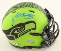 Kenneth Walker III Signed Seahawks Rave Alternate Speed Mini Helmet (Beckett) at PristineAuction.com
