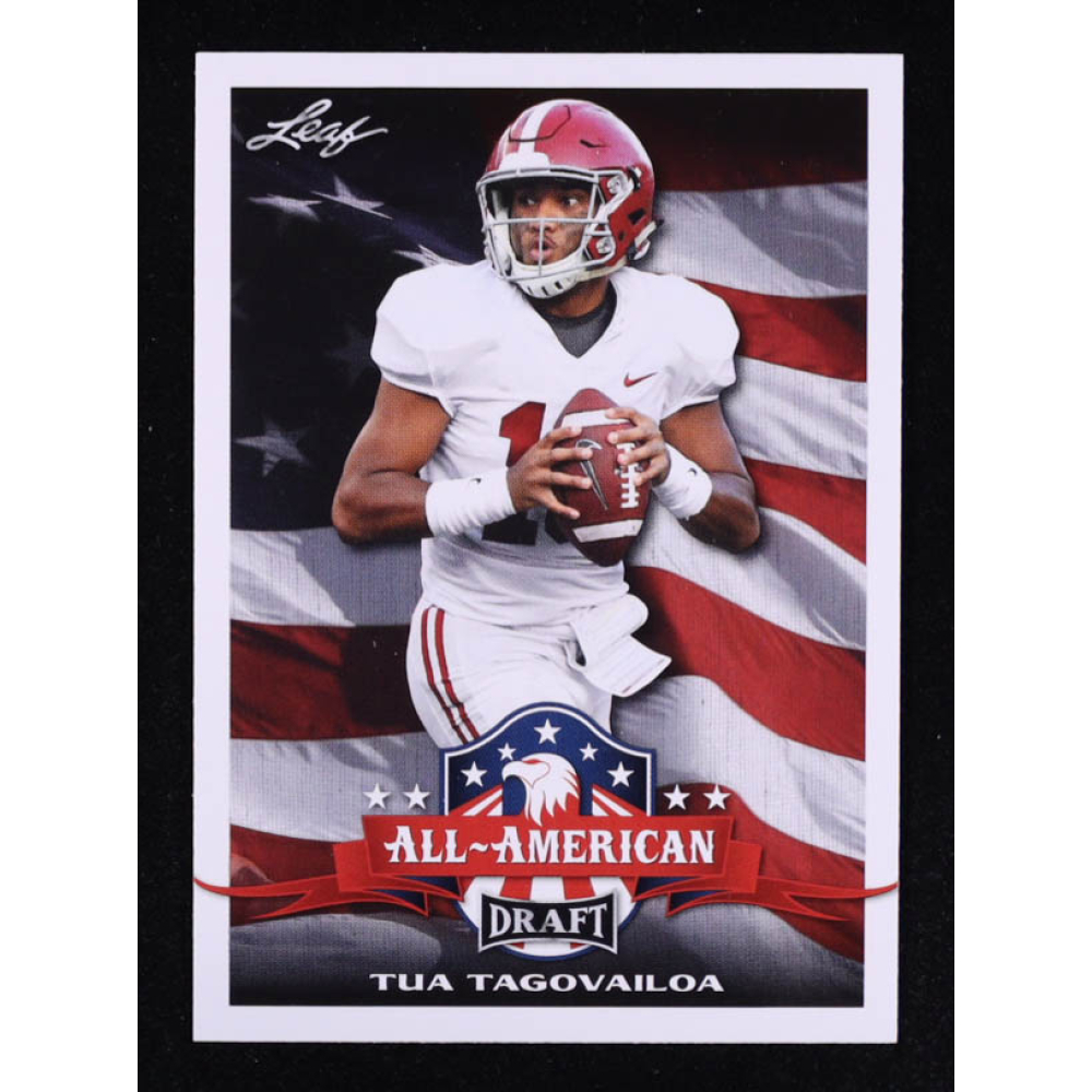 Tua Tagovailoa 2020 Leaf Draft #62 AA RC at PristineAuction.com