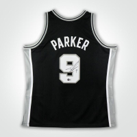 Tony Parker Signed Spurs Mitchell & Ness Authentic Jersey (Beckett) at PristineAuction.com