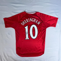 Teddy Sheringham Signed Manchestor United Umbro Authentic Jersey (Beckett) at PristineAuction.com