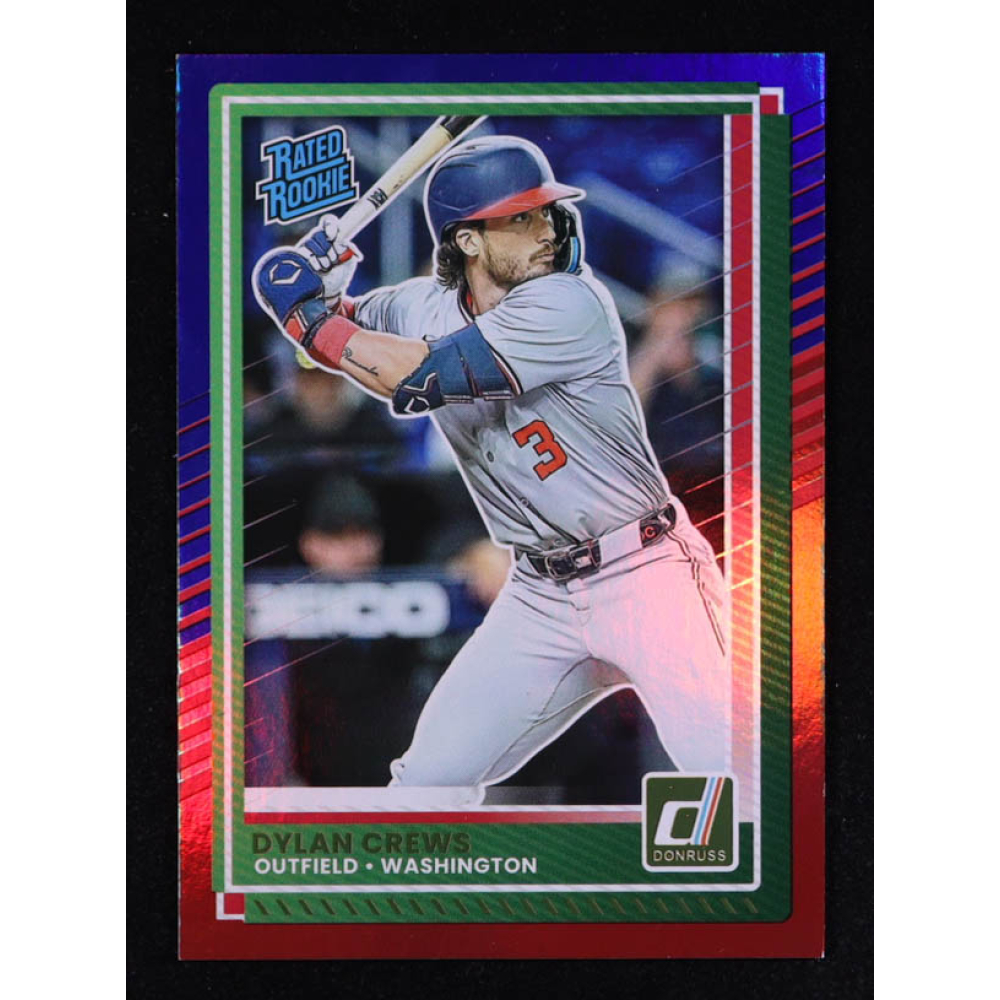 Dylan Crews 2025 Donruss Red and Blue #54 RC at PristineAuction.com