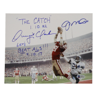 Joe Montana & Dwight Clark Signed 49ers 8x10 Photo Inscribed "The Catch 1.10.82" & "Let's... Beat ALS!!! 9.10.17" (Beckett) at PristineAuction.com