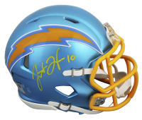 Justin Herbert Signed Chargers Flash Alternate Speed Mini Helmet (Fanatics) at PristineAuction.com
