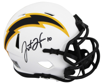 Justin Herbert Signed Chargers Lunar Eclipse Alternate Speed Mini Helmet (Fanatics) at PristineAuction.com