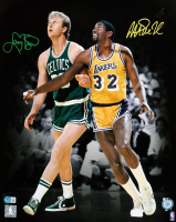 Magic Johnson & Larry Bird Signed 16x20 Photo (Beckett) at PristineAuction.com
