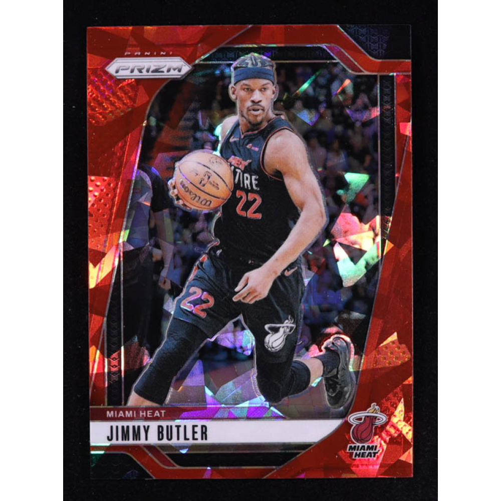 Jimmy Butler 2024-25 Panini Prizm Prizms Red Ice #164 at PristineAuction.com