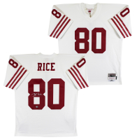 Jerry Rice Signed 49ers Mitchell & Ness Authentic Jersey (Fanatics) at PristineAuction.com