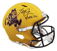 Terrell Suggs Signed Arizona State Sundevils Full-Size Speed Helmet Inscribed "Forks Up" (Beckett) at PristineAuction.com