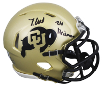 Travis Hunter Signed Colorado Buffaloes Speed Mini Helmet Inscribed "24 Heisman" (Beckett) at PristineAuction.com