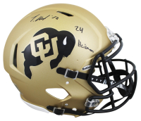 Travis Hunter Signed Colorado Buffaloes Full-Size Authentic On-Field Speed Helmet Inscribed "24 Heisman" (Beckett) at PristineAuction.com