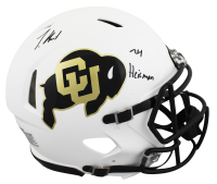 Travis Hunter Signed Colorado Buffaloes Full-Size Authentic On-Field Speed Helmet Inscribed "24 Heisman" (Beckett) at PristineAuction.com