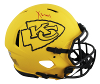 Xavier Worthy Signed Chiefs Full-Size Authentic On-Field Rave Alternate Speed Helmet (Fanatics) at PristineAuction.com