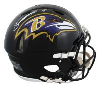 Zay Flowers Signed Ravens Full-Size Authentic On-Field Speed Helmet (Beckett) at PristineAuction.com