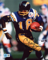 Charlie Joiner Signed Chargers 8x10 Photo Inscribed "HOF '96" (Beckett) at PristineAuction.com
