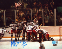 Mike Eruzione Signed Team USA 8x10 Photo Inscribed "80 Gold" (Beckett) at PristineAuction.com