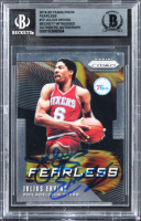 Julius "Dr. J" Erving Signed 2019 Panini Prizm Fearless #17 (BGS) at PristineAuction.com
