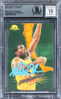 Magic Johnson Signed 1995 Skybox Premium #301 (BGS | Auto 10) at PristineAuction.com