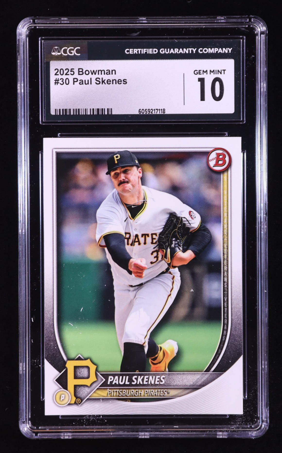 Paul Skenes 2025 Bowman #30 (CGC 10) at PristineAuction.com Paul Skenes 2025 Bowman #30 (CGC 10) at PristineAuction.com