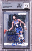 Julius Erving Signed 2013 Panini Prizm #221 (BGS | Auto 10) at PristineAuction.com