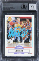 Magic Johnson Signed 1990 Fleer #93 (BGS | Auto 10) at PristineAuction.com