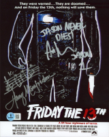 Ari Lehman & Harry Manfredini Signed "Friday The 13th" 8x10 Photo Inscribed "Jason 1" with Hand-Drawn Sketch (Beckett) at PristineAuction.com