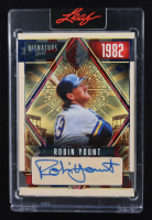 Robin Yount 2025 Leaf Seasons in the Sun Signature Seasons Red White and Blue #SSERY1 #1/6 at PristineAuction.com