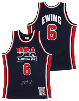 Patrick Ewing Signed Team USA Mitchell & Ness Authentic Jersey (Beckett) at PristineAuction.com