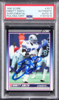 Emmitt Smith Signed 1990 Score #101T RC (PSA | Auto 10) at PristineAuction.com