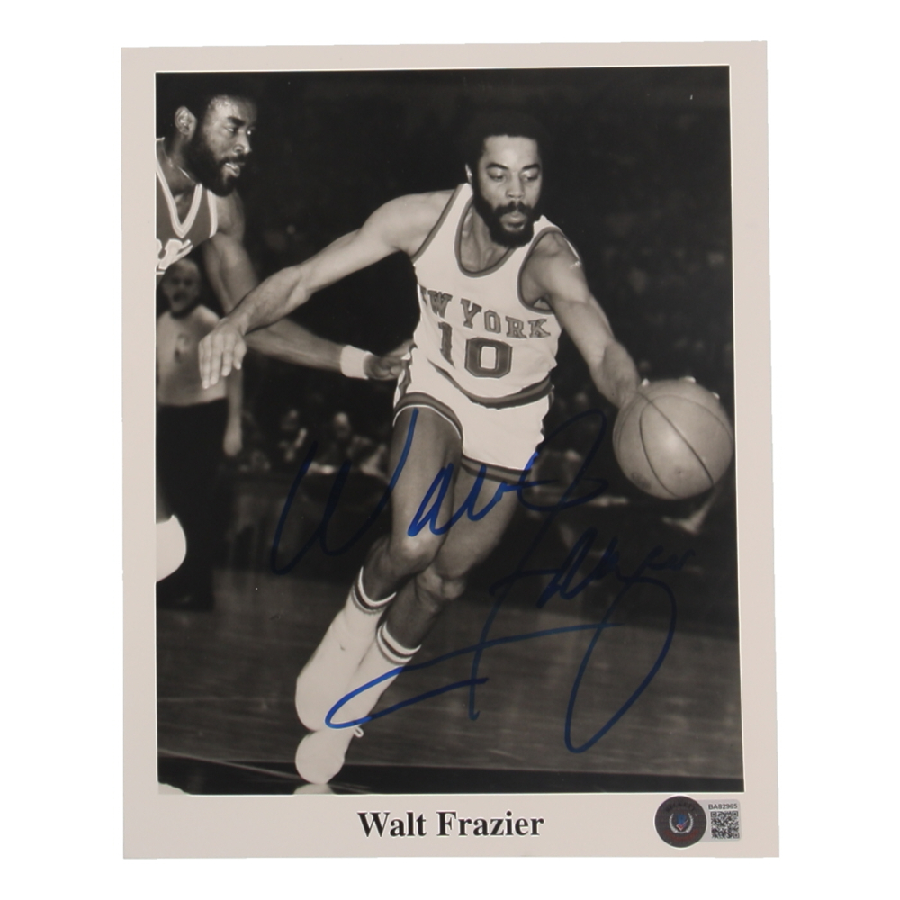 Walt Frazier Signed Knicks 8x10 Photo Inscribed "2x NBA Champs" (Beckett) at PristineAuction.com