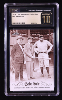 Babe Ruth 2016 Leaf Babe Ruth Collection #64 (CGC Pristine 10) at PristineAuction.com