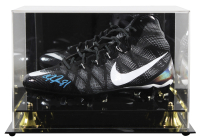 Calvin Johnson Signed Signature Series Nike Cleat with Display Case (Beckett) at PristineAuction.com