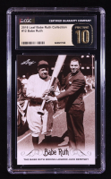 Babe Ruth 2016 Leaf Babe Ruth Collection #12 (CGC Pristine 10) at PristineAuction.com
