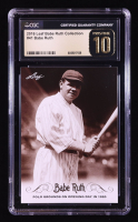 Babe Ruth 2016 Leaf Babe Ruth Collection #41 (CGC Pristine 10) at PristineAuction.com