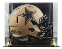 Michael Irvin Signed Cowboys Full-Size Salute To Service Alternate Speed Helmet with Display Case (Beckett) at PristineAuction.com