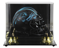 Julius Peppers Signed Panthers Eclipse Alternate Speed Mini Helmet with Display Case (Beckett) at PristineAuction.com