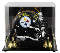 Rocky Bleier Signed Steelers Speed Mini Helmet Inscribed "4x SB Champs" with Display Case (Beckett) at PristineAuction.com