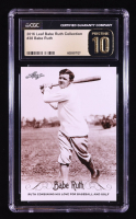 Babe Ruth 2016 Leaf Babe Ruth Collection #38 (CGC Pristine 10) at PristineAuction.com