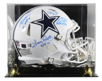 Cowboys Rookie of the Year Full-Size Authentic On-Field Alternate Speed Helmet Signed & Inscribed by (4) with Dak Prescott, Emmitt Smith, Micah Parsons, & Tony Dorsett (Beckett) at PristineAuction.com