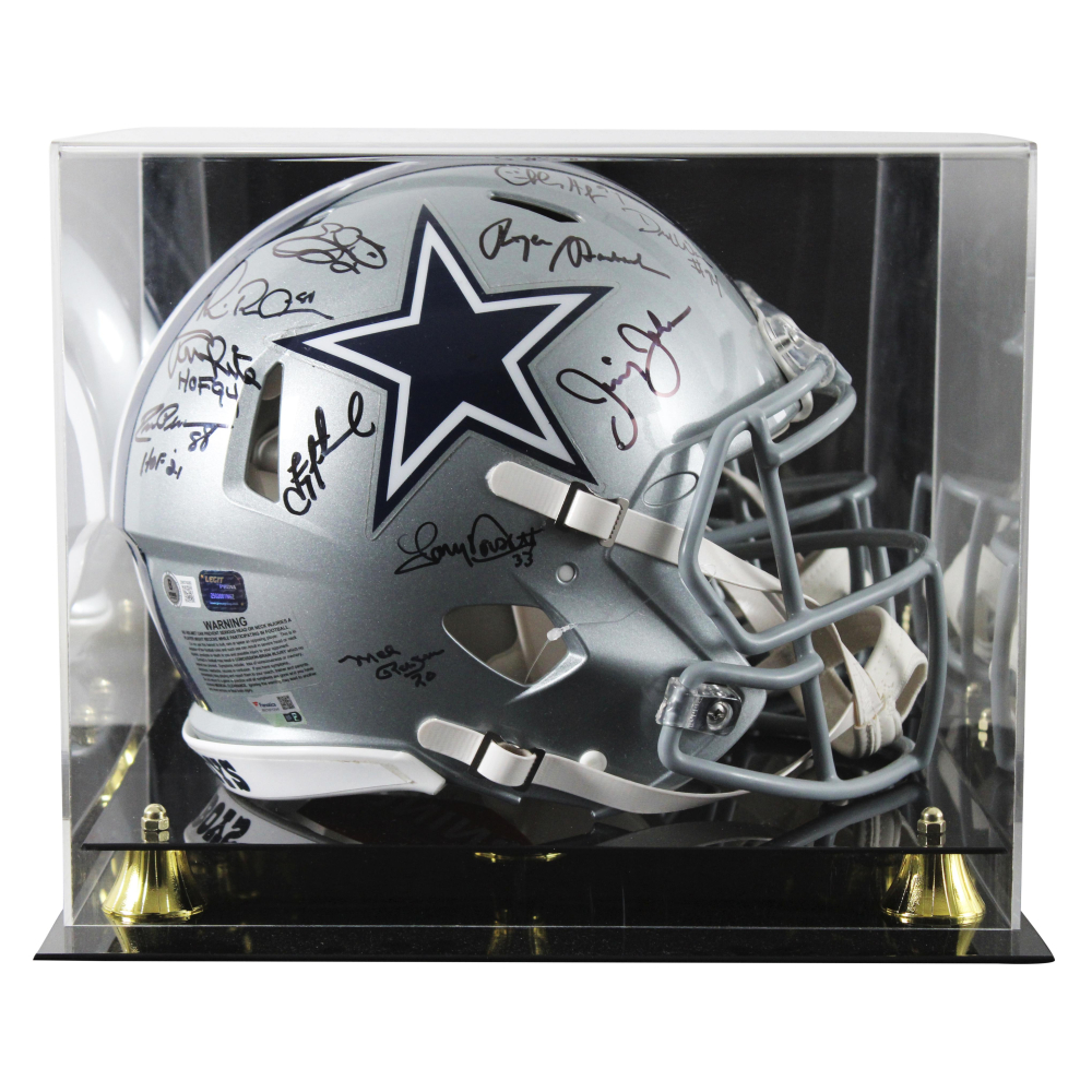 Michael Roh Cowboys Ring of Honor Full-Size Authentic On-Field Speed Helmet Signed ...