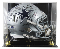 Cowboys Ring of Honor Full-Size Authentic On-Field Speed Helmet Signed By (11) with Troy Aikman, Emmitt Smith, Michael Irvin (Beckett) at PristineAuction.com