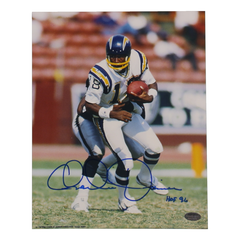 Charlie Joiner Signed Chargers 8x10 Photo Inscribed "HOF '96" (Schwartz) at PristineAuction.com