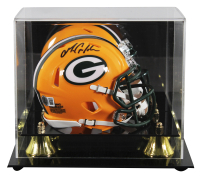 Matthew Golden Signed Packers Speed Mini Helmet with Display Case (Beckett) at PristineAuction.com