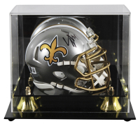 Cameron Jordan Signed Saints Flash Alternate Speed Mini Helmet with Display Case (Beckett) at PristineAuction.com