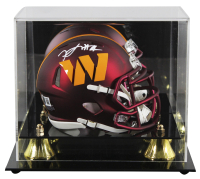 Frankie Luvu Signed Commanders Speed Mini Helmet with Display Case (Beckett) at PristineAuction.com
