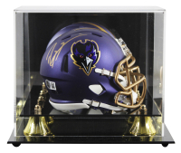 Ray Lewis Signed Signed Ravens Alternate Speed Mini Helmet with Display Case (Beckett) at PristineAuction.com