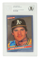 Jose Canseco Signed 1986 Donruss #39 Inscribed "86 AL ROY" (BGS) at PristineAuction.com