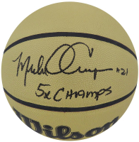 Michael Cooper Signed Gold NBA Basketball Inscribed "5x Champs" (Schwartz) at PristineAuction.com